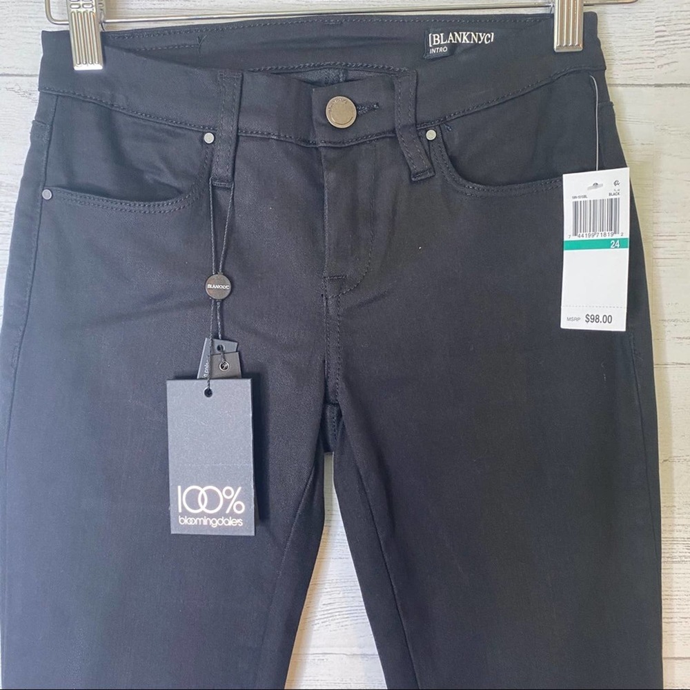 BlankNYC NWT skinny lace calf black jeans - Picture 2 of 5